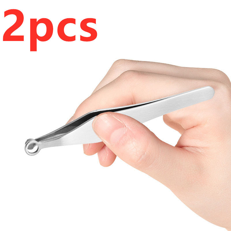 Spot New Eyebrow Trimming Nose Hair Scissors Stainless Steel Nose HairJacket Decoration Hair Beauty Tool One Drop