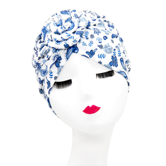 European And American Popular Donut Turban Hat Ball Swirl Disc Flower Hat