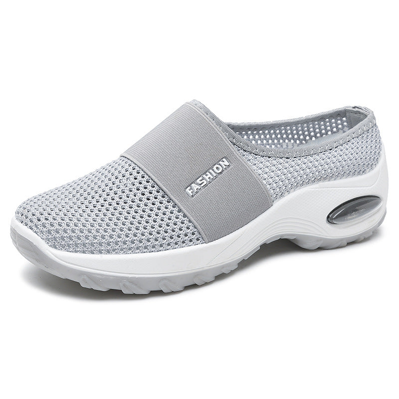 Breathable Mesh Half Support Women's Shoes Foreign Trade Fashion Casual Shoes