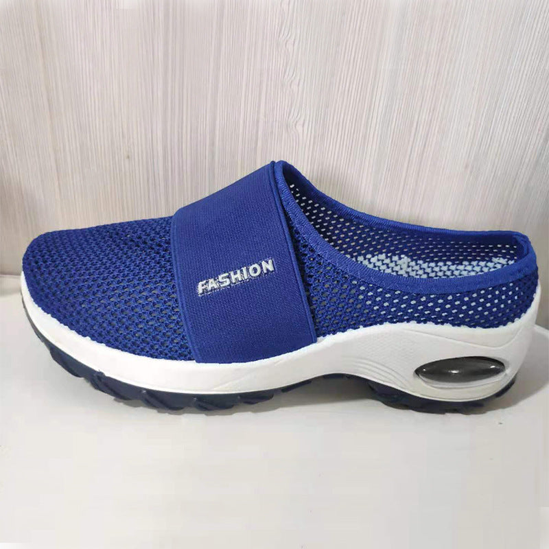 Breathable Mesh Half Support Women's Shoes Foreign Trade Fashion Casual Shoes