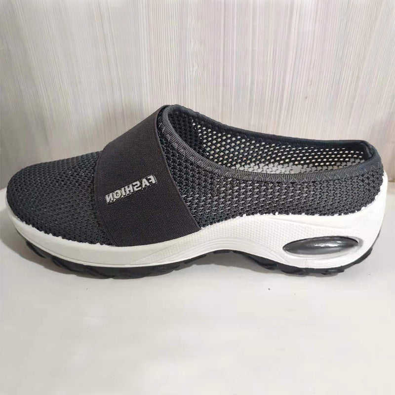 Breathable Mesh Half Support Women's Shoes Foreign Trade Fashion Casual Shoes