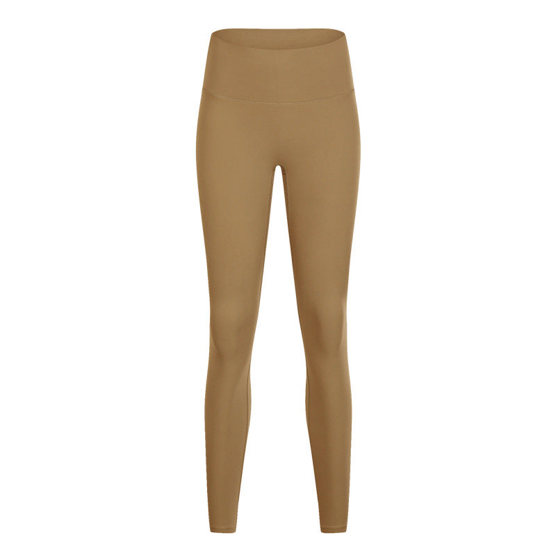 Seamless Yoga Pants Hip-Lifting High-Waist Running Sports Fitness Cropped Pants