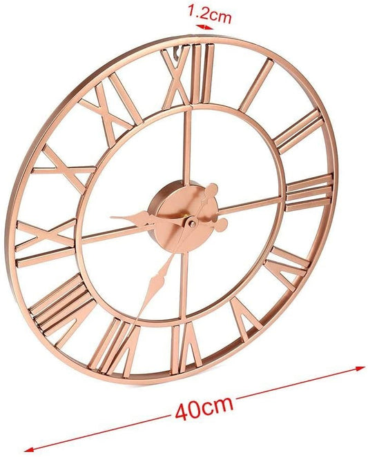Decorative Clock Round Roman Silent Clock