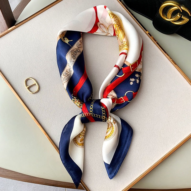 Silk Scarf All-match Snood Small Square