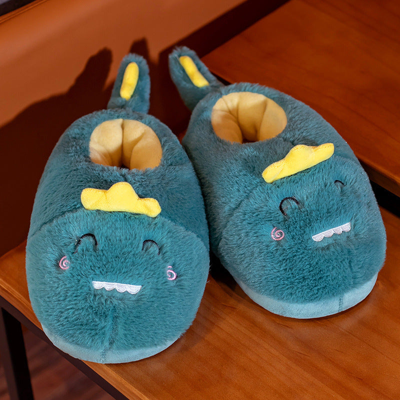 Cute Lizard Small Animal Plush Cotton Shoes For Home