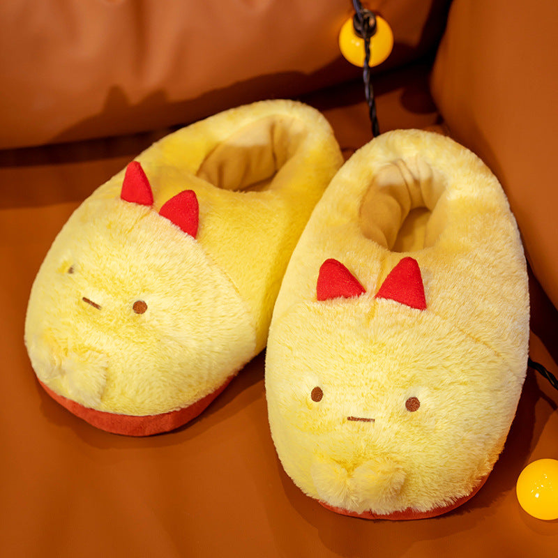 Cute Lizard Small Animal Plush Cotton Shoes For Home