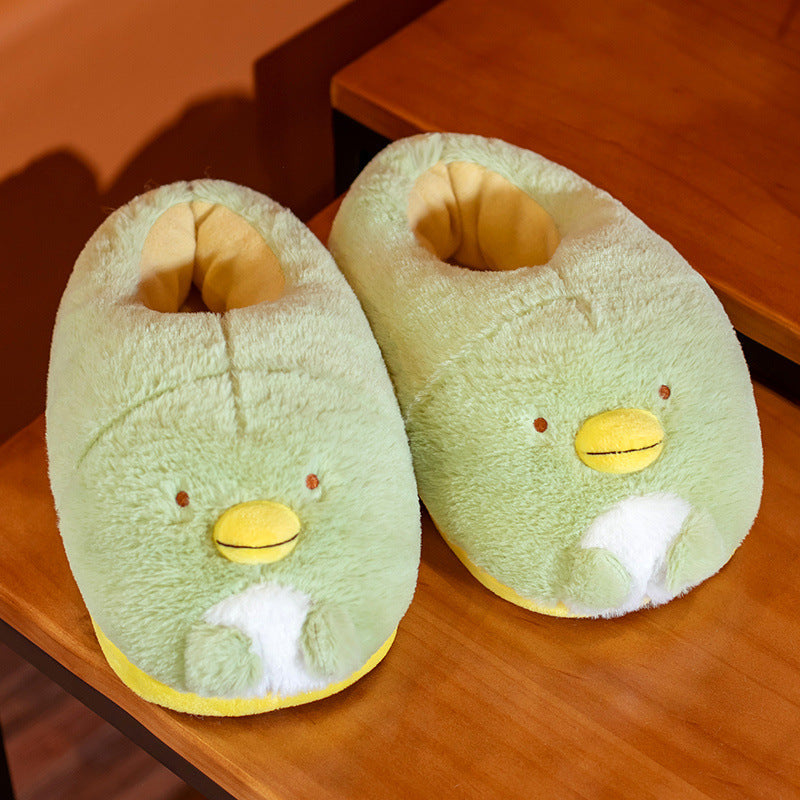 Cute Lizard Small Animal Plush Cotton Shoes For Home