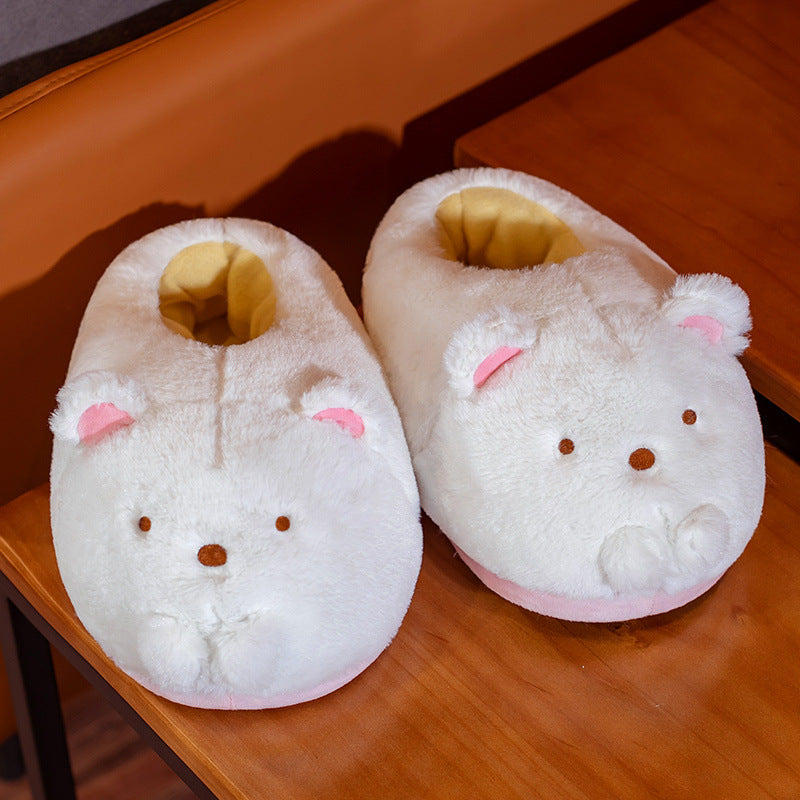 Cute Lizard Small Animal Plush Cotton Shoes For Home