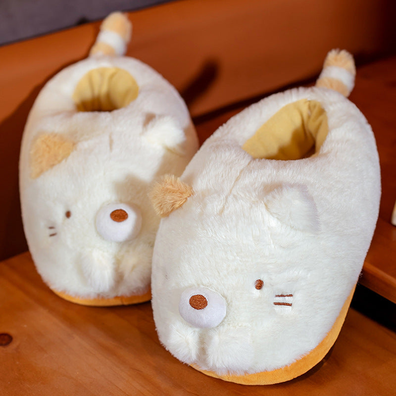 Cute Lizard Small Animal Plush Cotton Shoes For Home