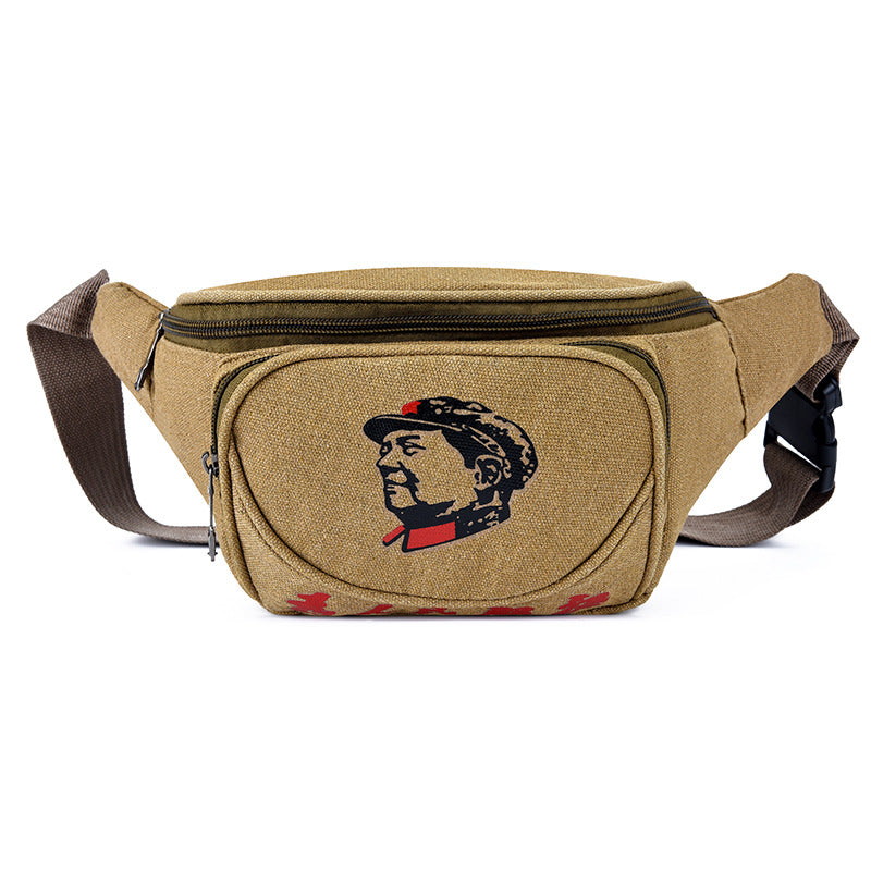 Canvas Belt Bag New Simple And Strong Wear-resistant Cross-body Bag