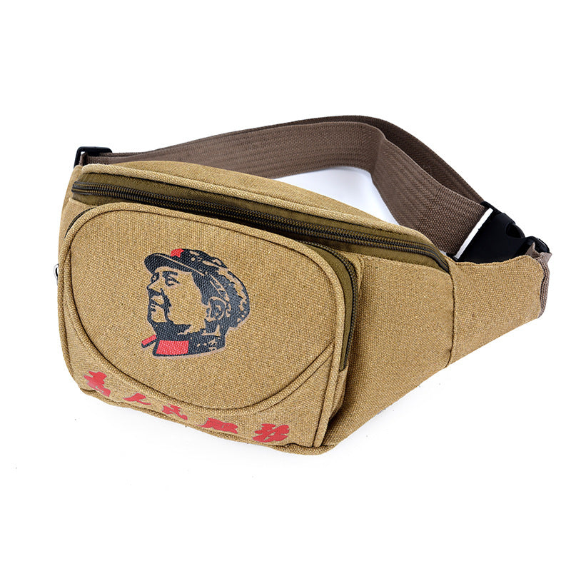 Canvas Belt Bag New Simple And Strong Wear-resistant Cross-body Bag