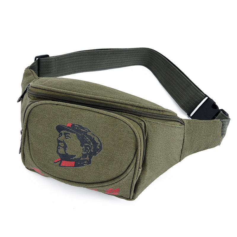 Canvas Belt Bag New Simple And Strong Wear-resistant Cross-body Bag