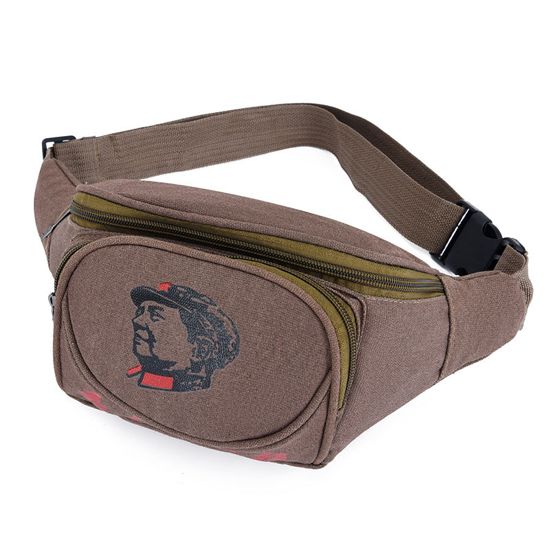 Canvas Belt Bag New Simple And Strong Wear-resistant Cross-body Bag