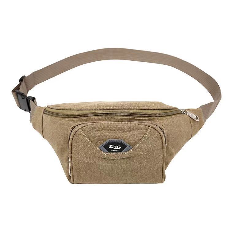 New Canvas Belt Bag Customized Outdoor Sports Large Capacity