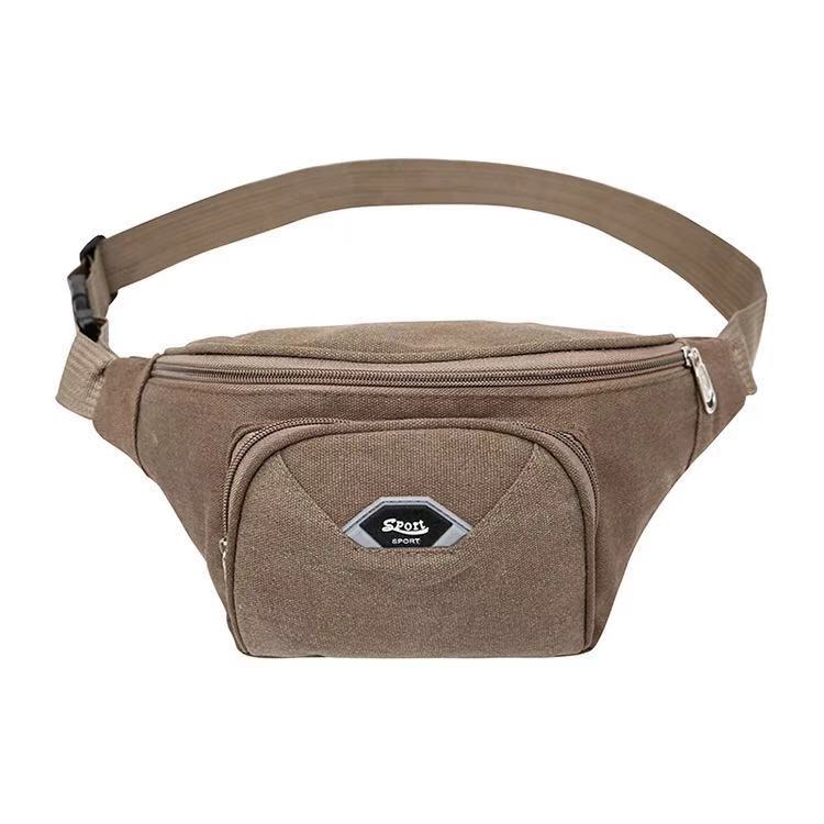 New Canvas Belt Bag Customized Outdoor Sports Large Capacity