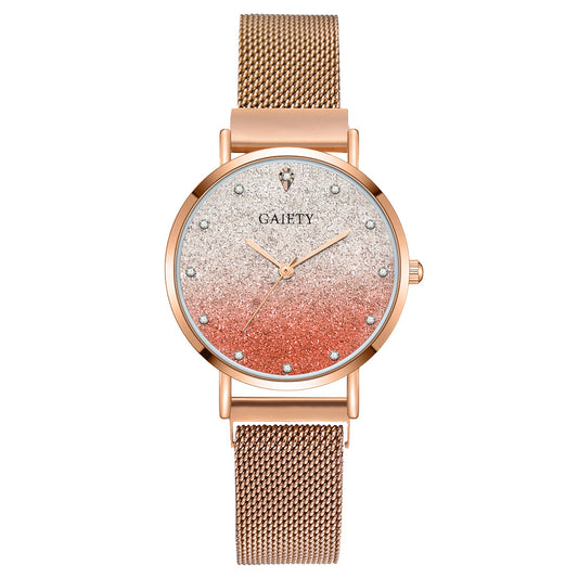 Quartz Watch Magnet Clasp Ladies Watch
