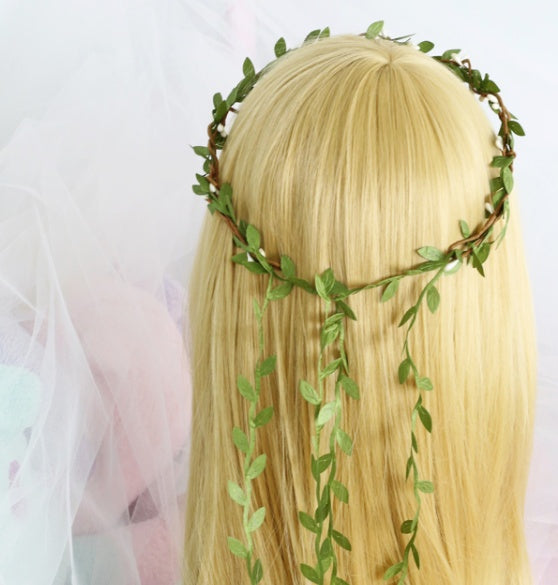 Simple, And Mori Female Literary And Artistic Green Leaves
