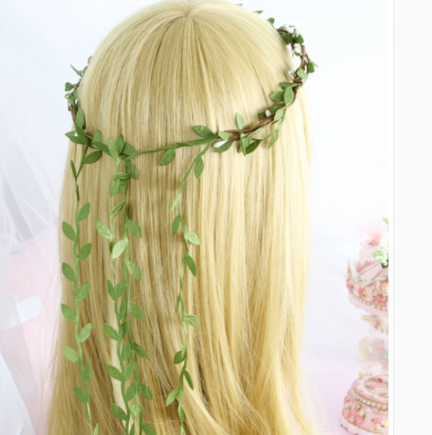 Simple, And Mori Female Literary And Artistic Green Leaves
