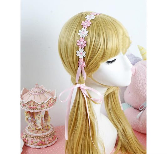 Braided Hair Band Korean Headdress Ribbon Jewelry Set Hair