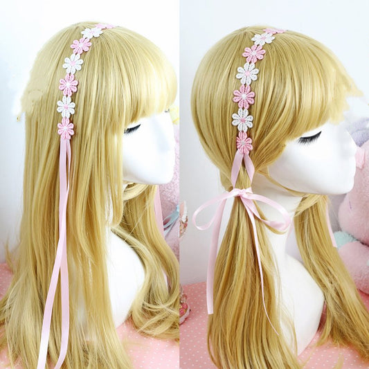 Braided Hair Band Korean Headdress Ribbon Jewelry Set Hair