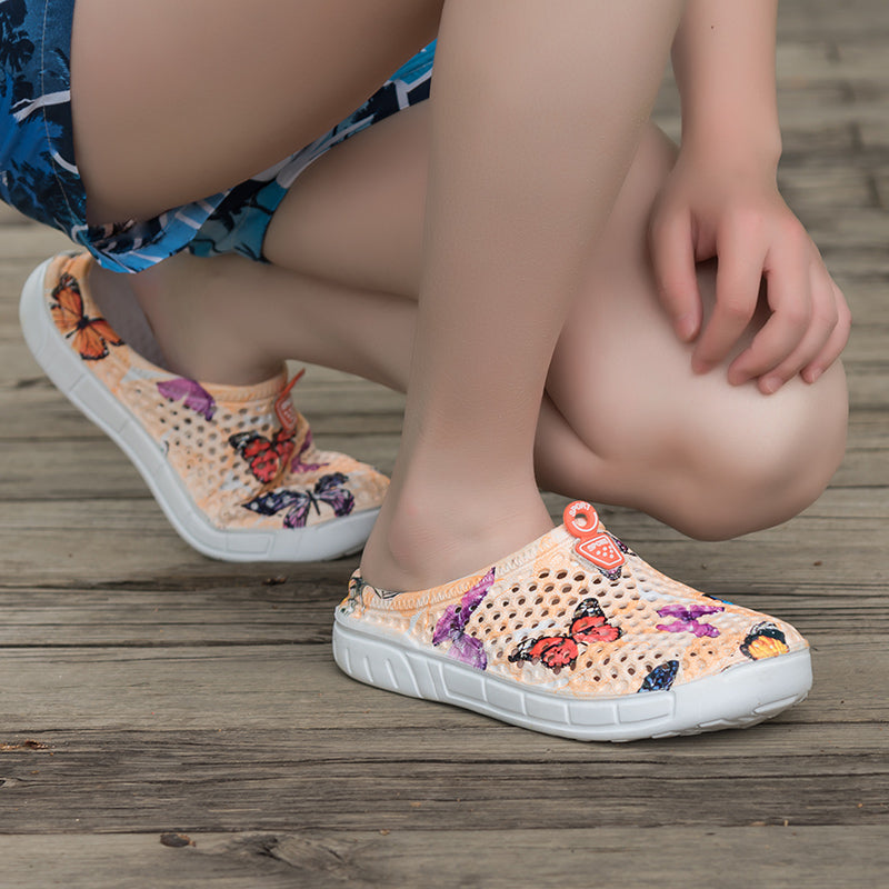 Non-Slip Garden Blue And White Porcelain Sandals