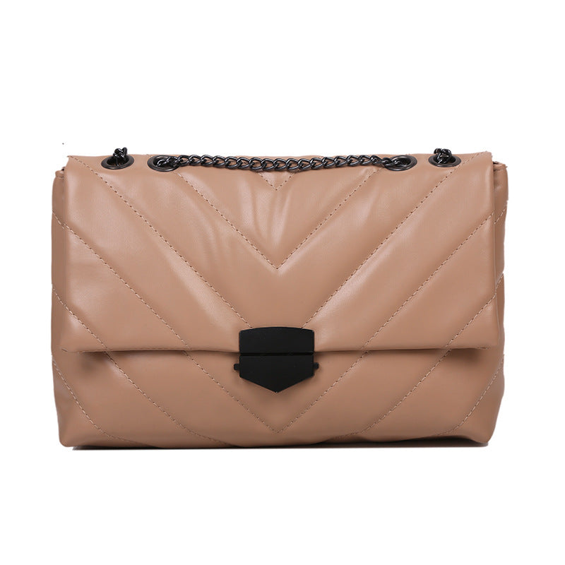 Korean Style Shoulder Messenger Bag Fashion Rhombus Chain Bag