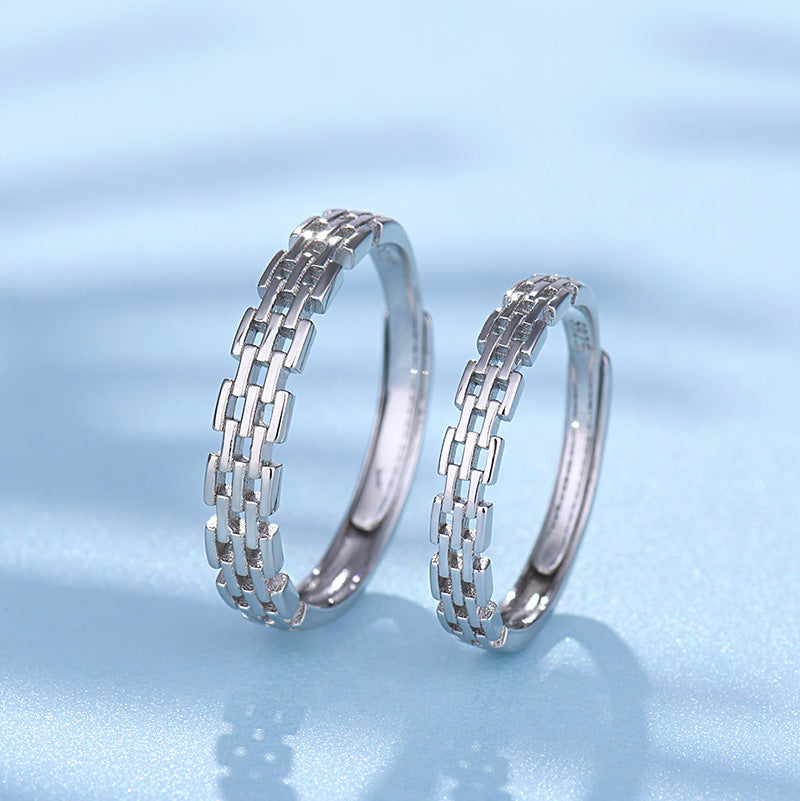 Simple Personality Chain Roman Wall Ring