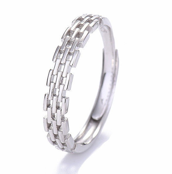 Simple Personality Chain Roman Wall Ring