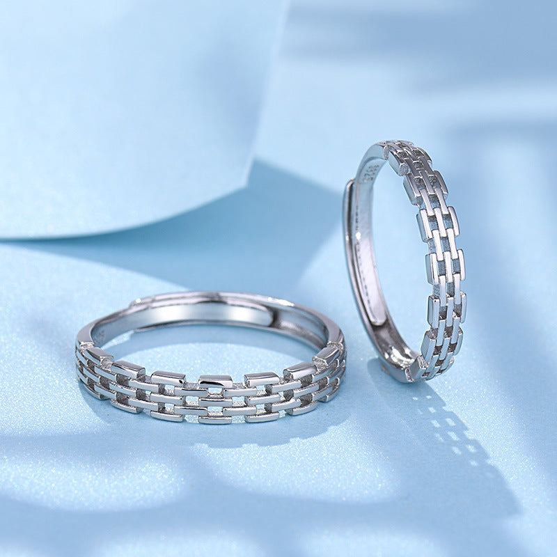 Simple Personality Chain Roman Wall Ring
