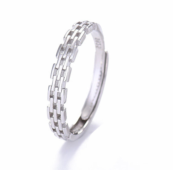Simple Personality Chain Roman Wall Ring
