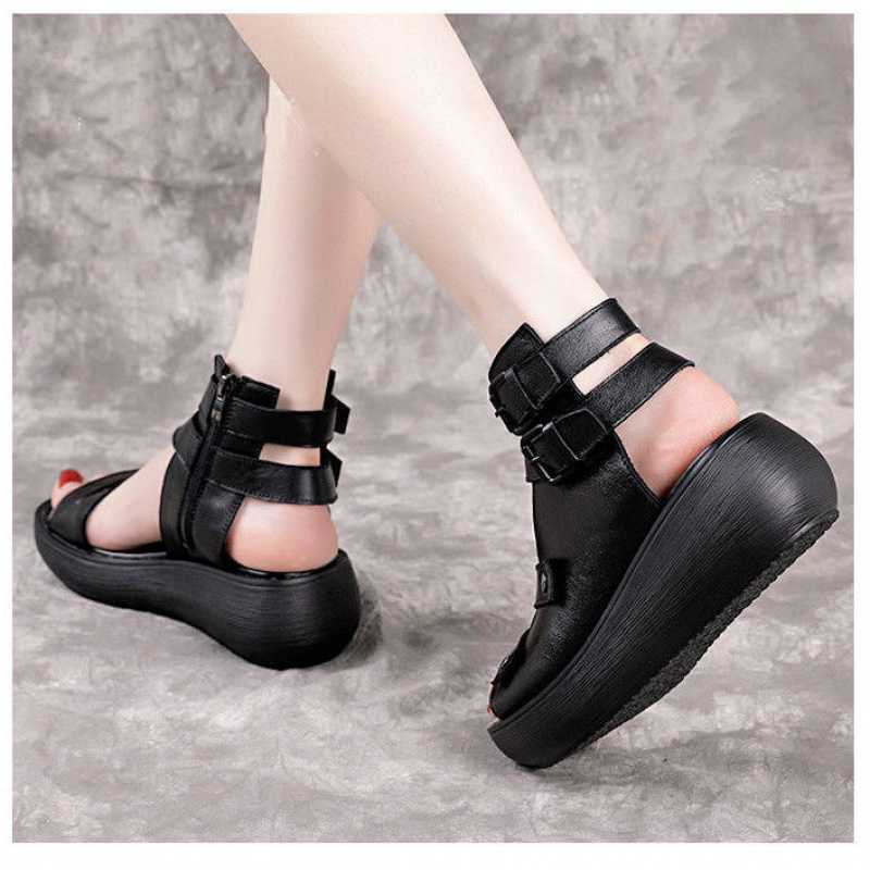 Roman Shoes Soft Sole Casual Platform Shoes