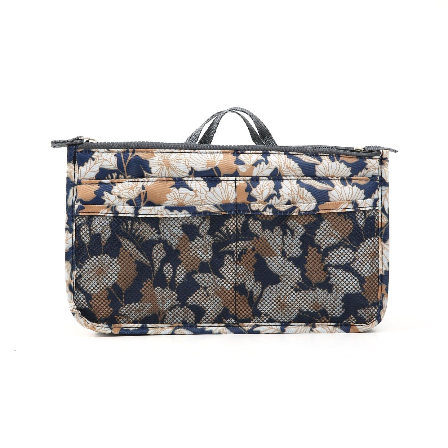 Flamingo Wash Cosmetic Bag Portable Double Zipper Bag Middle Bag