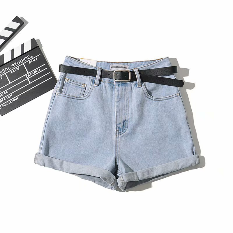 Summer New Denim Shorts Sexy Bag Hip Curled Denim Hot Pants