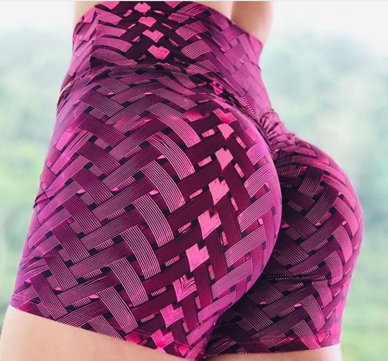Printed Shorts Women's Three-point Pants Running Sports Yoga Shorts