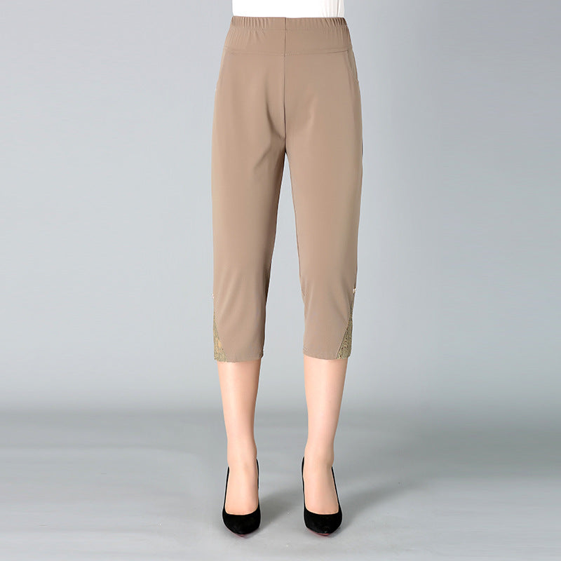 Shorts High Waist Thin Stretch Thin Section