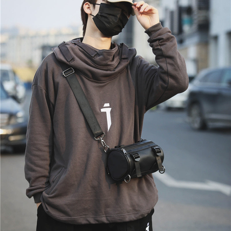 Cylinder Messenger Bag Fashion Brand Shoulder Bag Street