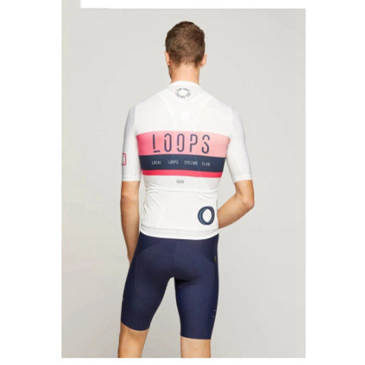 White Top Cycling Jersey Outdoor Short Sleeve