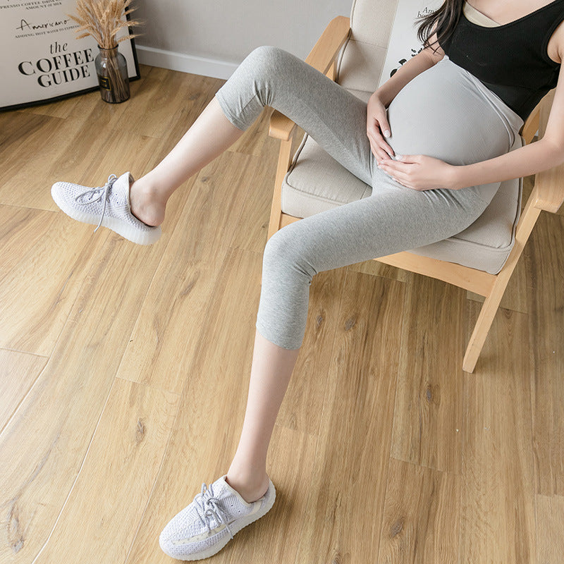 Maternity Summer Thin Maternity Cropped Trousers