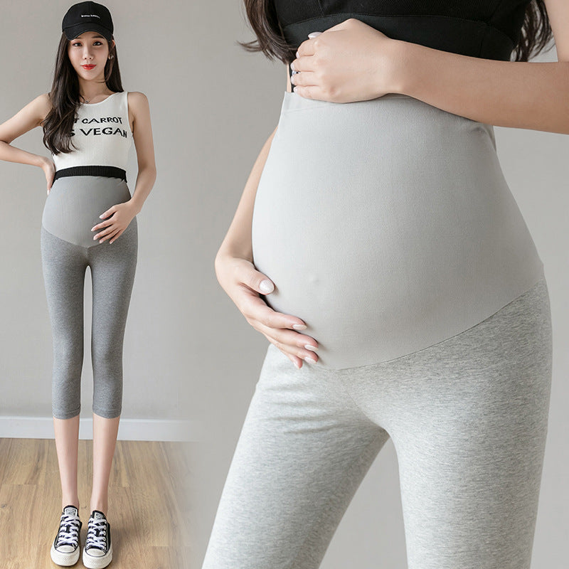 Maternity Summer Thin Maternity Cropped Trousers
