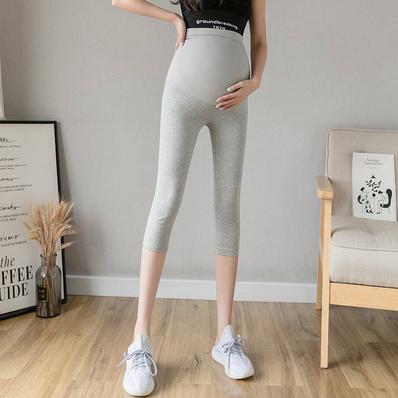 Maternity Summer Thin Maternity Cropped Trousers