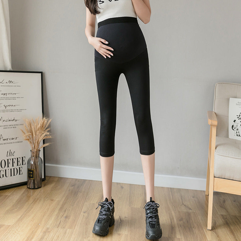 Maternity Summer Thin Maternity Cropped Trousers
