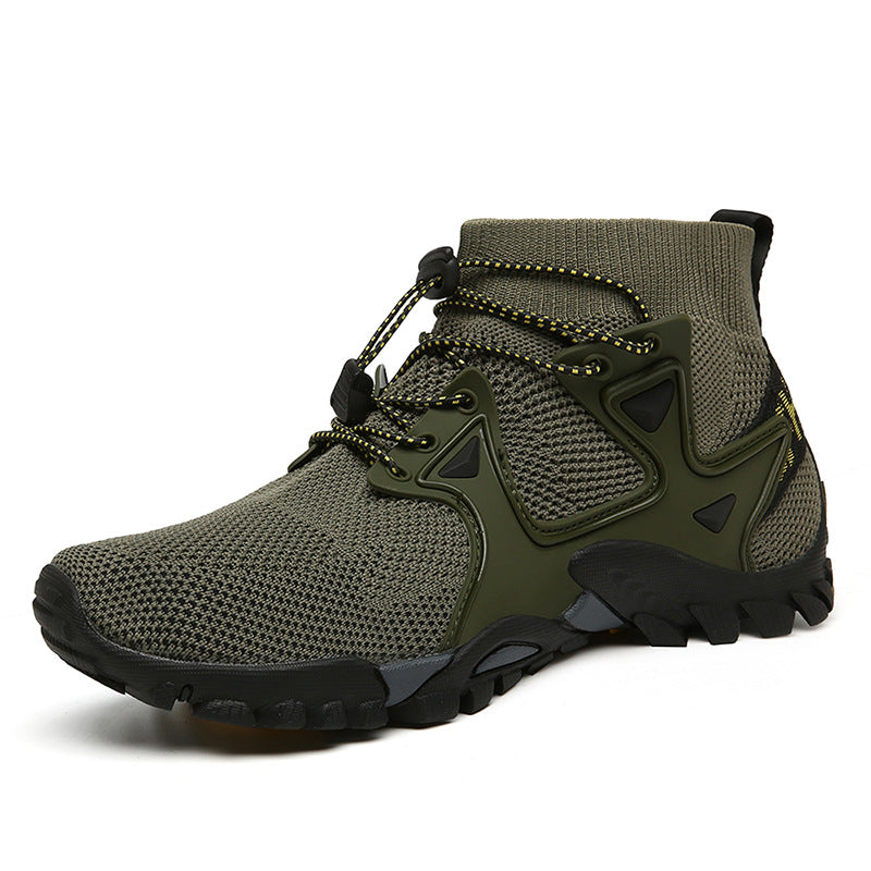 Breathable High-top Outdoor Hiking Shoes Men's Sports Mountain Climbing Amphibious