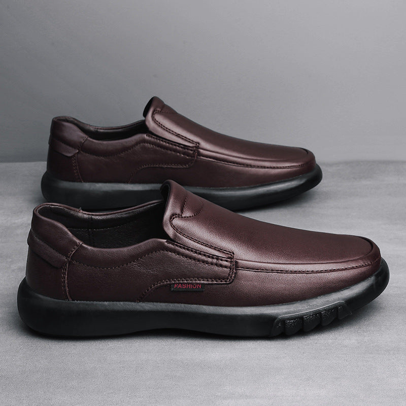 Cowhide First Layer Wear-resistant Men's Casual Leather Shoes