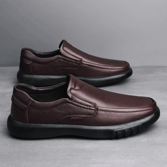 Cowhide First Layer Wear-resistant Men's Casual Leather Shoes
