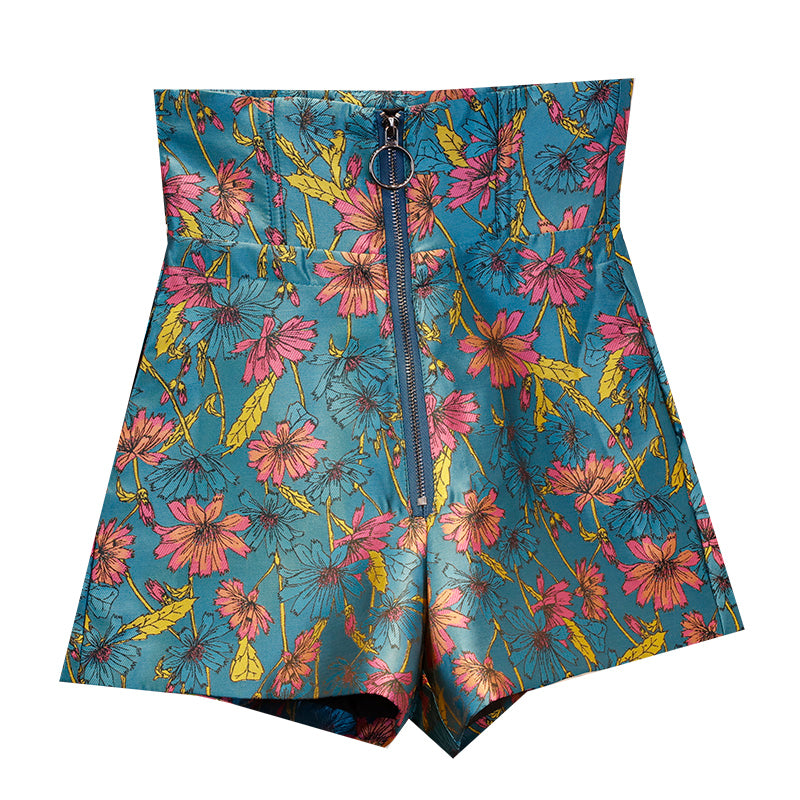 Wide Leg Shorts, Casual Women's A-line Pants, Outer Wear