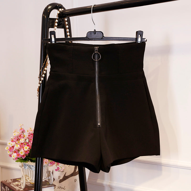 Wide Leg Shorts, Casual Women's A-line Pants, Outer Wear