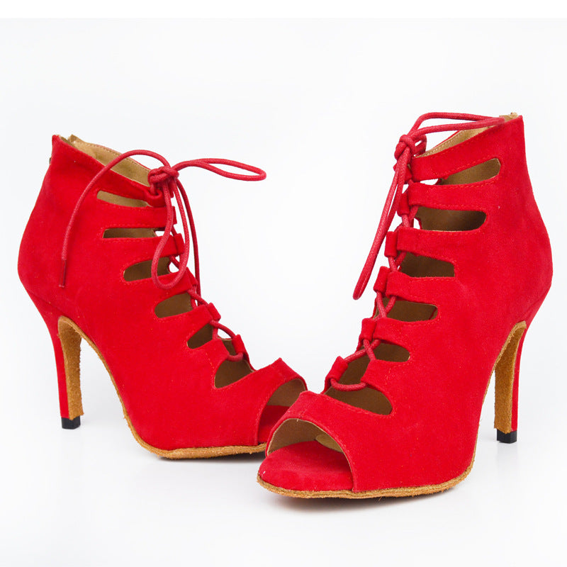 Ladies Mid-High-Heel Soft-Soled Comfortable Dancing Shoes
