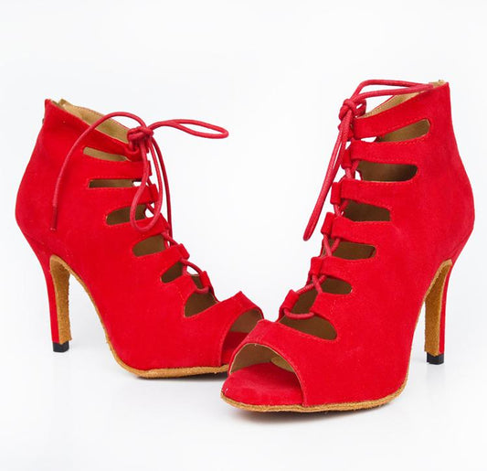 Ladies Mid-High-Heel Soft-Soled Comfortable Dancing Shoes