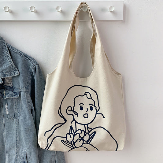 Korean Version Large Capacity Lazy Hand Bag Shopping Bag