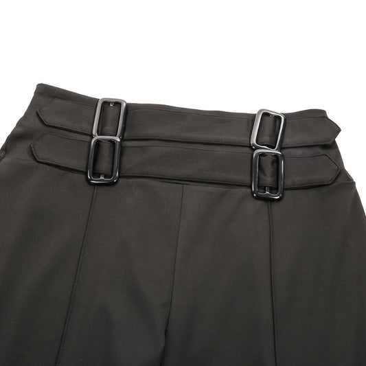 New High-waisted Skinny Trousers With Belt Decoration